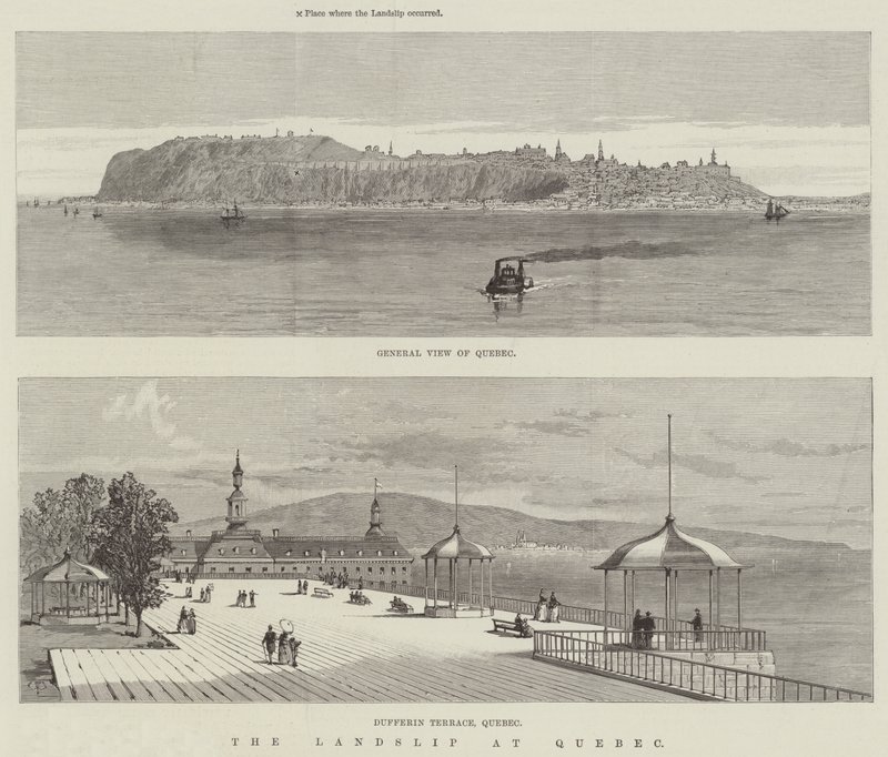 Der Erdrutsch in Quebec von Thomas Harrington Wilson