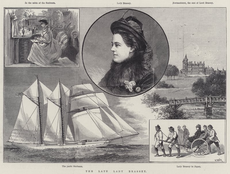 Die verstorbene Lady Brassey von Thomas Harrington Wilson
