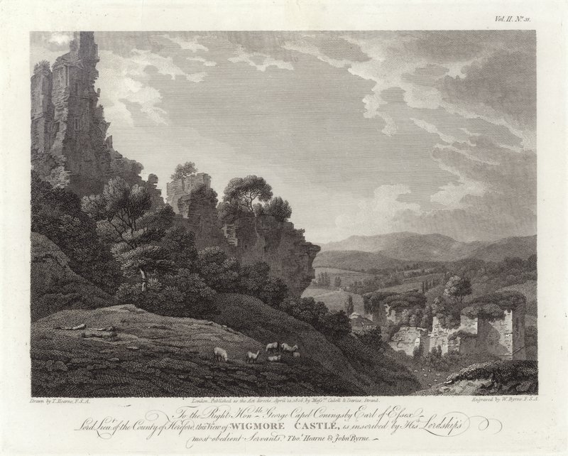 Wigmore Castle von Thomas Hearne