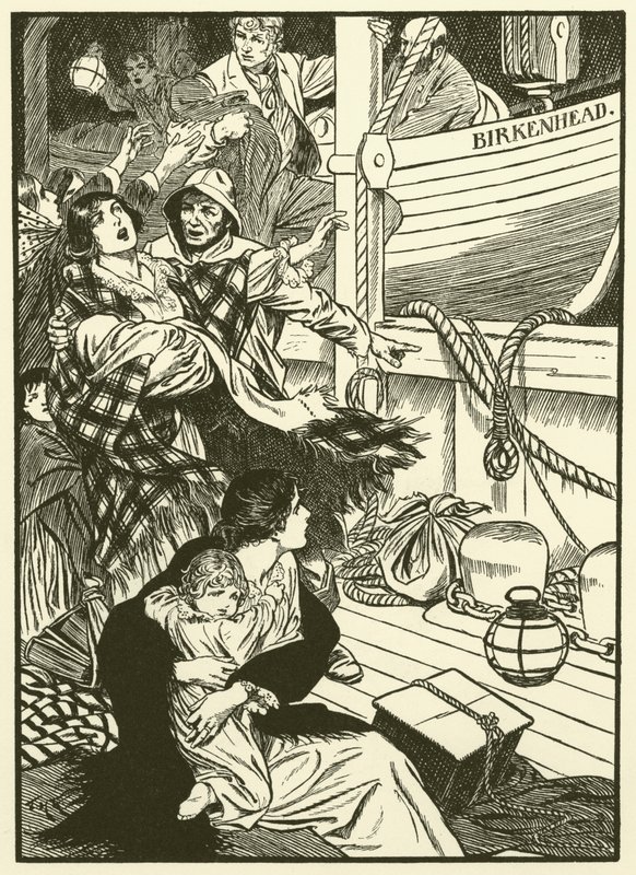 Rettung der Frauen und Kinder von Thomas Heath Robinson