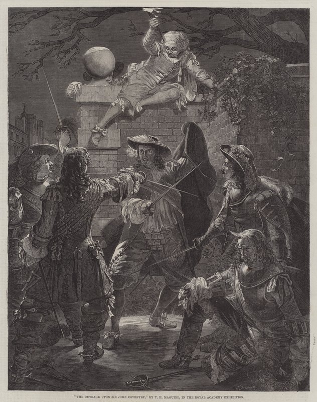 Der Überfall auf Sir John Coventry von Thomas Herbert Maguire