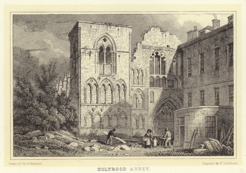 Holyrood Abtei von Thomas Hosmer (after) Shepherd