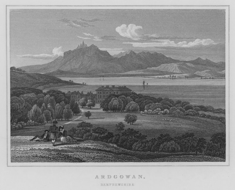 Ardgowan, Renfrewshire (Gravur) von Thomas Hosmer Shepherd
