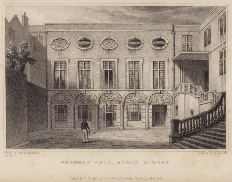 Brewers Hall in der Addle Street von Thomas Hosmer Shepherd