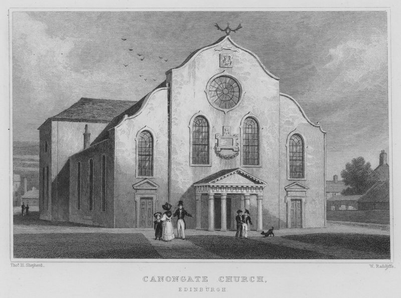 Canongate Kirche, Edinburgh von Thomas Hosmer Shepherd