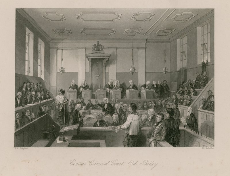 Zentrales Strafgericht, Old Bailey von Thomas Hosmer Shepherd