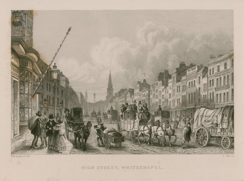 Hauptstraße in Whitechapel von Thomas Hosmer Shepherd
