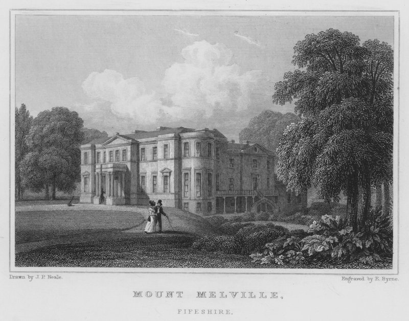 Mount Melville, Fifeshire (Gravur) von Thomas Hosmer Shepherd