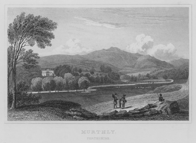 Murthly, Perthshire (Gravur) von Thomas Hosmer Shepherd