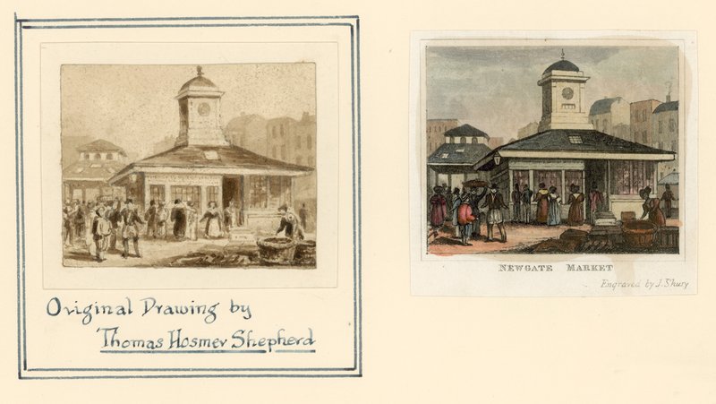 Newgate-Markt von Thomas Hosmer Shepherd