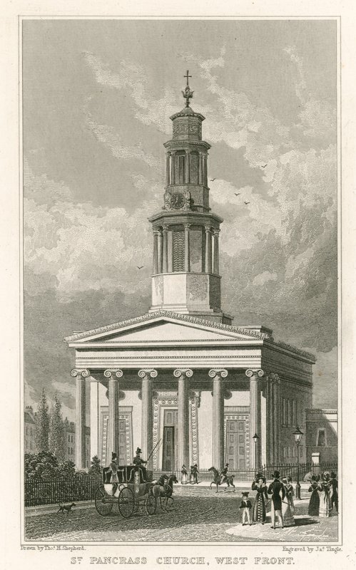 St. Pancras Kirche, Westfront von Thomas Hosmer Shepherd