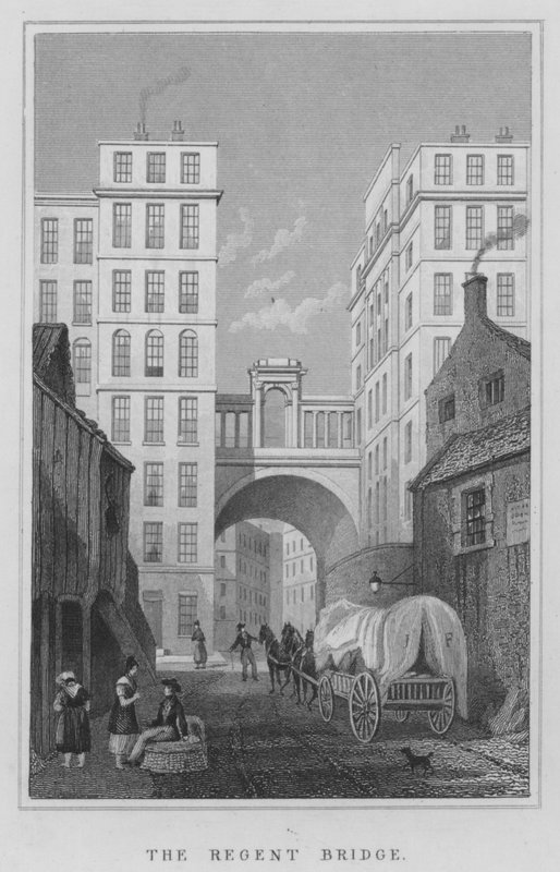 Die Regent-Brücke (Gravur) von Thomas Hosmer Shepherd