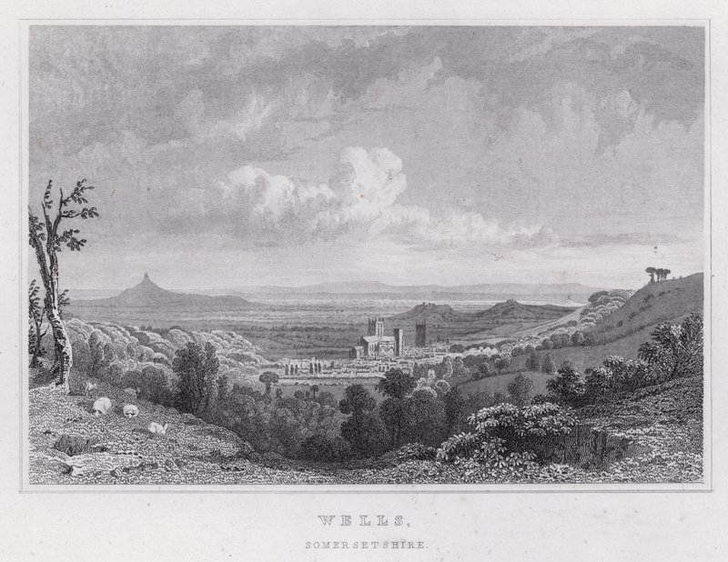Wells, Somersetshire von Thomas Hosmer Shepherd