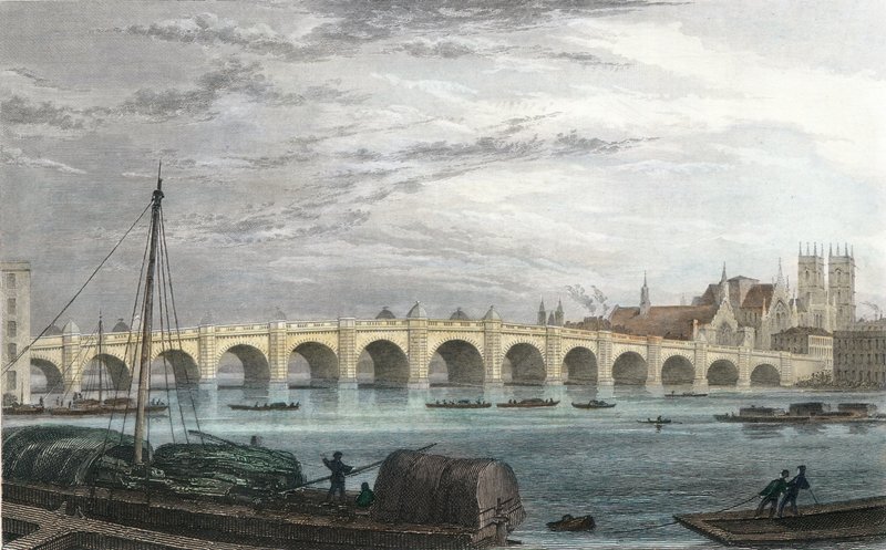 Westminster Bridge, London von Thomas Hosmer Shepherd