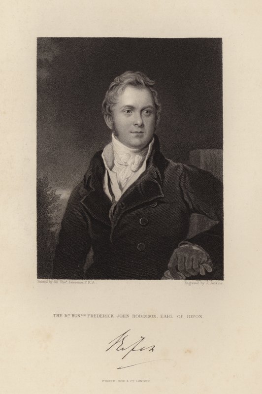 Der ehrenwerte Frederick John Robinson von Thomas Lawrence