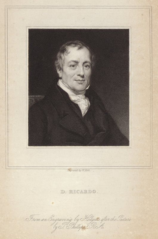 Porträt von David Ricardo von Thomas Phillips
