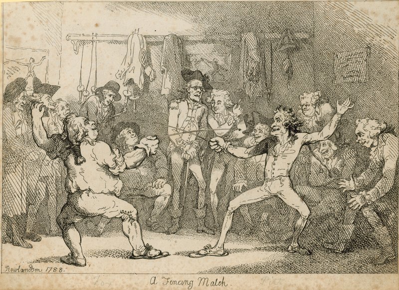 Ein Fechtkampf von Thomas Rowlandson