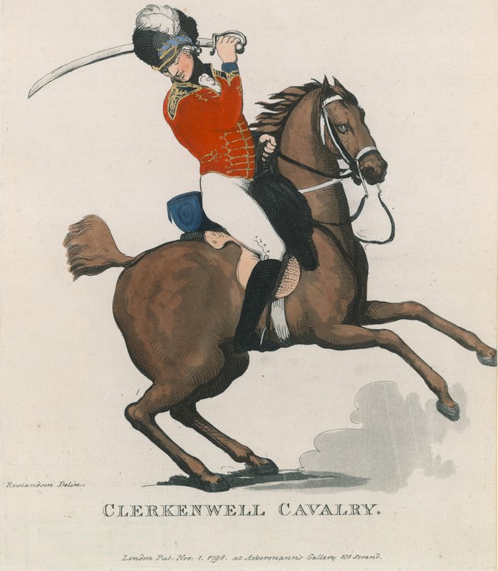 Clerkenwell Kavallerie von Thomas Rowlandson
