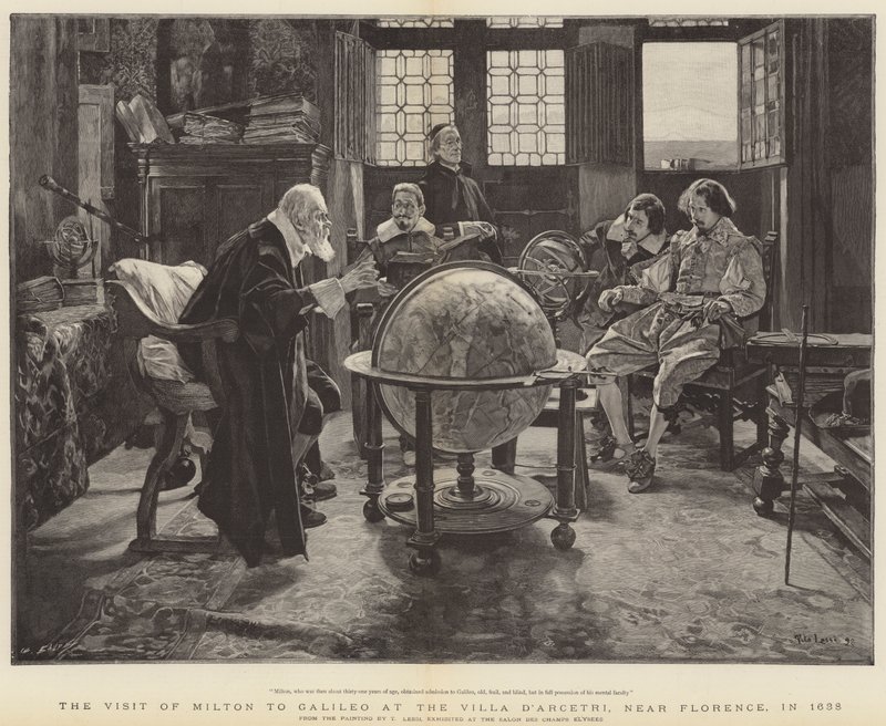 Besuch von John Milton bei Galileo in der Villa D