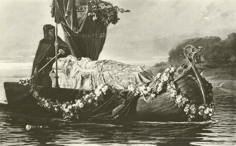 Elaine (Gravur) von Toby Edward Rosenthal