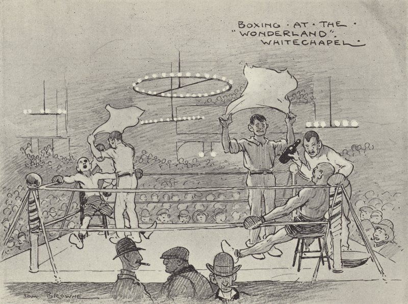 Boxen im Wonderland, Whitechapel von Tom Browne