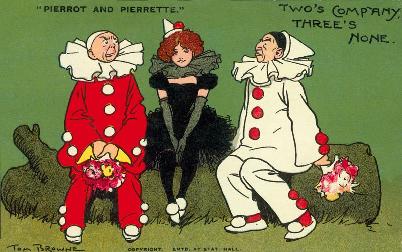 Pierrot und Pierrette von Tom Browne