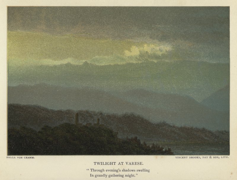 Dämmerung in Varese von Unbekannt Unbekannt