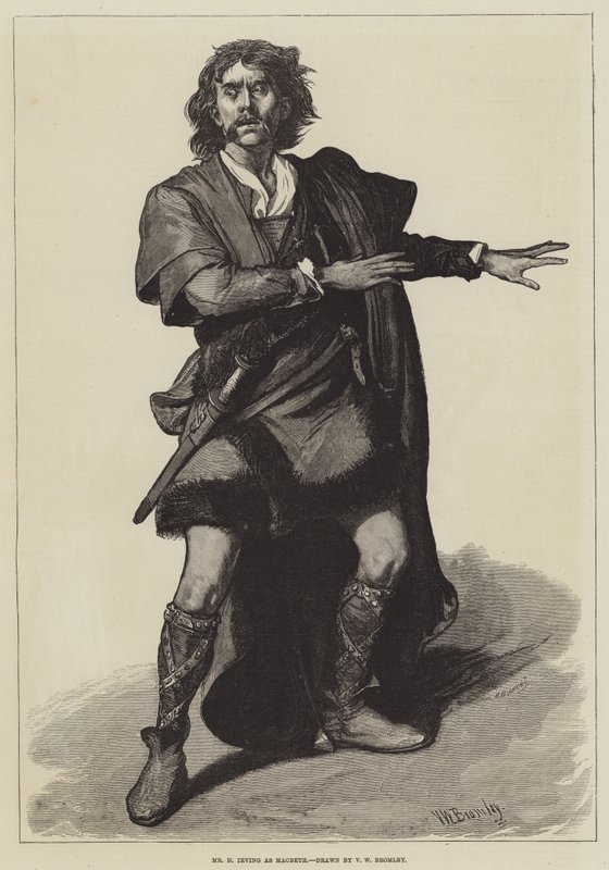 Mr. H. Irving als Macbeth von Valentine Walter Lewis Bromley