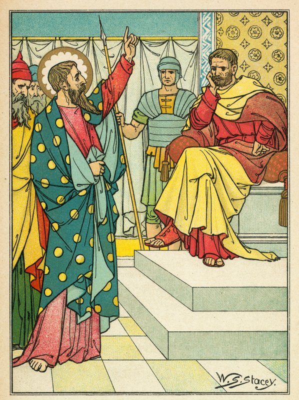 St. Paulus vor Felix von W.S. Stacey