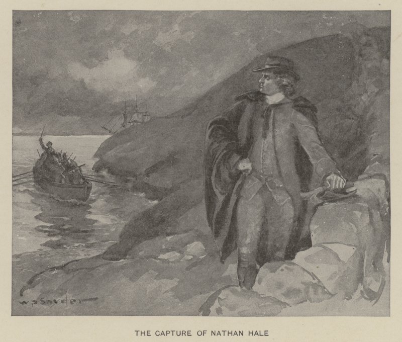 Die Gefangennahme von Nathan Hale von W. P. Snyder