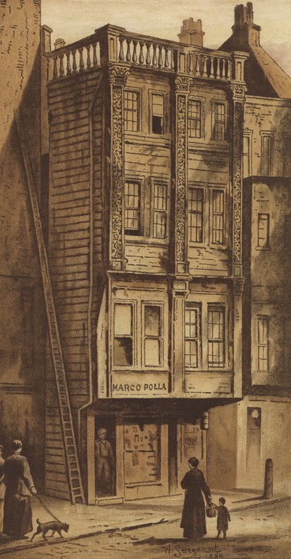 Altes Haus, Aldgate von Waldo Sargeant