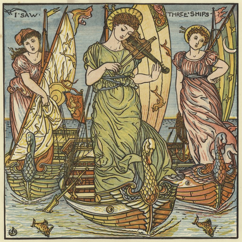 Ich sah drei Schiffe von Walter Crane