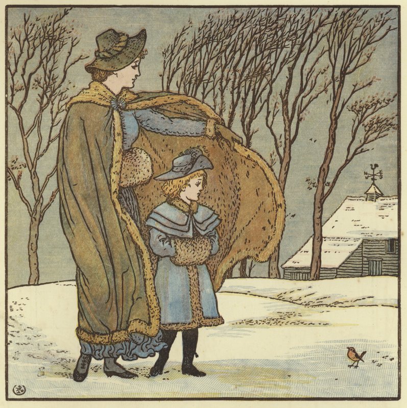 Der Nordwind bläst von Walter Crane