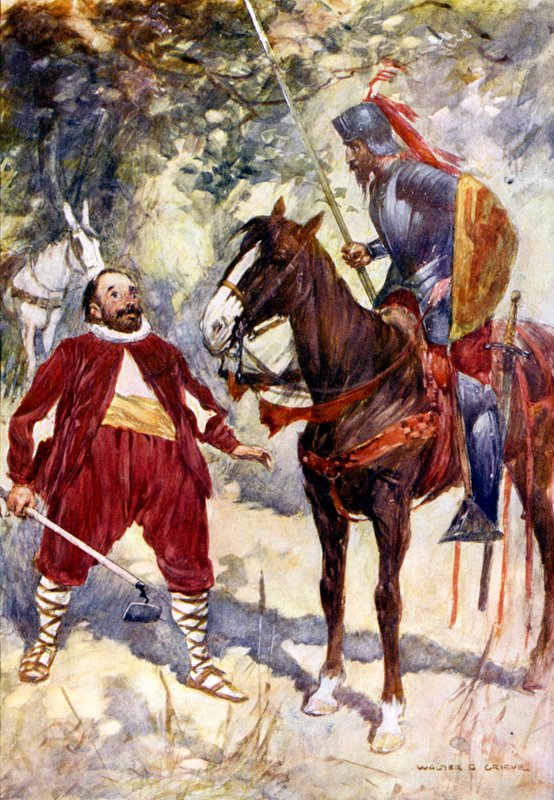 Illustration für Don Quijote von Walter Grieve