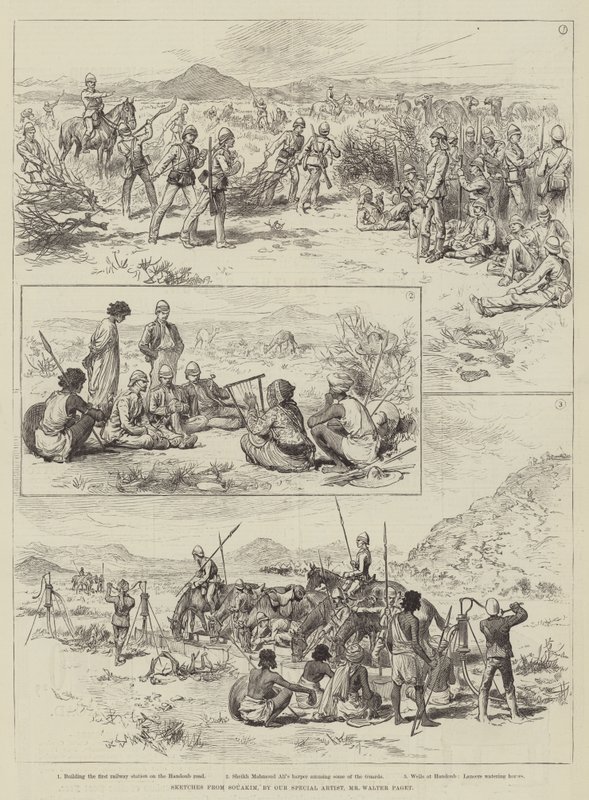 Skizzen aus Souakim von Walter Paget
