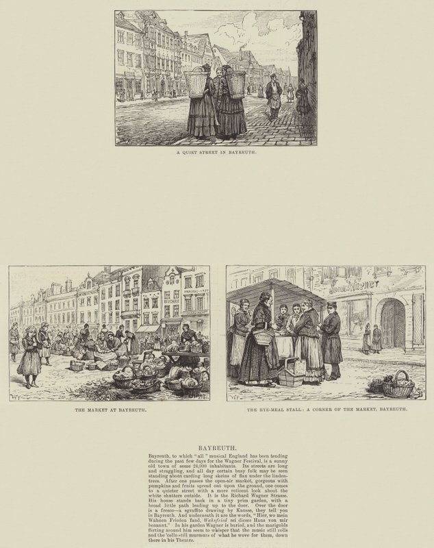 Skizzen von Bayreuth von Walter Paget