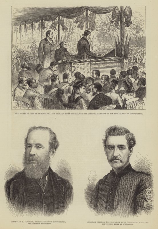 Der vierte Juli in Philadelphia von Walter Paget
