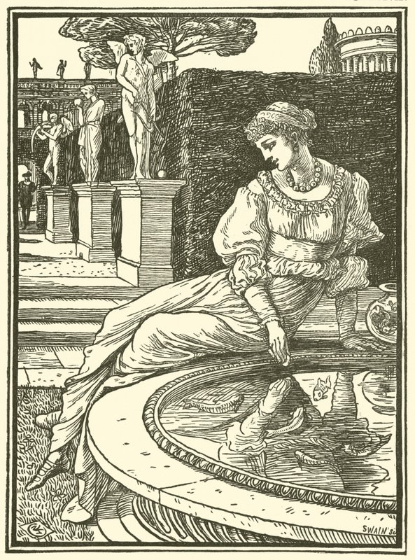 Prinzessin Fiorimonde (Stich) von Walter (after) Crane