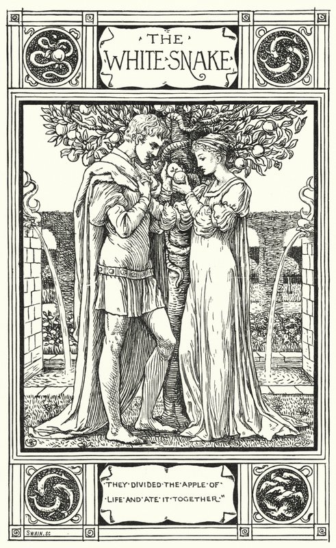 Die weiße Schlange von Walter (after) Crane
