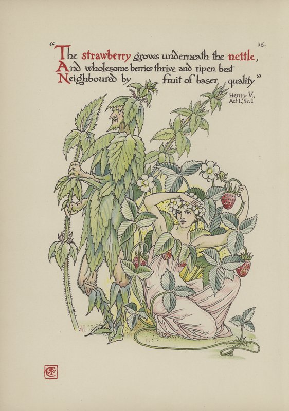 Blumen aus Shakespeares Garten von Walter Crane