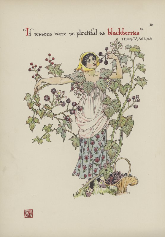 Blumen aus Shakespeares Garten von Walter Crane