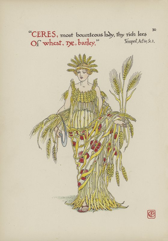 Blumen aus Shakespeares Garten von Walter Crane