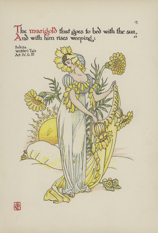 Blumen aus Shakespeares Garten von Walter Crane