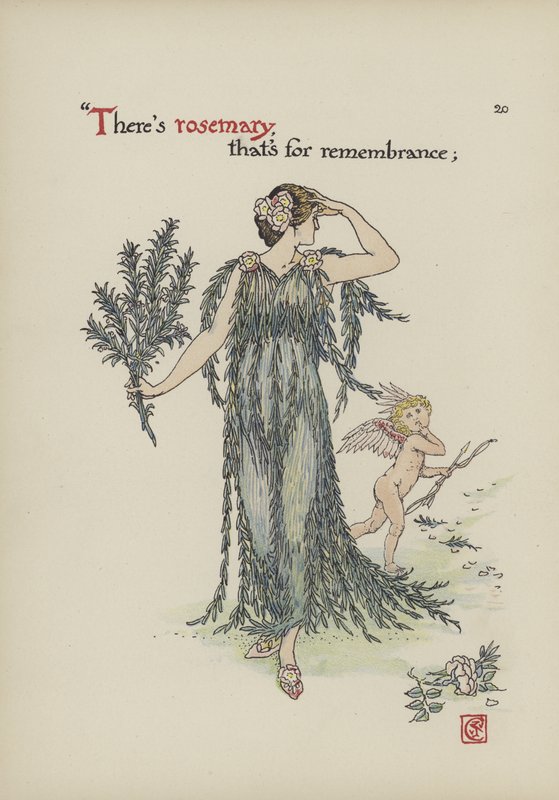 Blumen aus Shakespeares Garten von Walter Crane