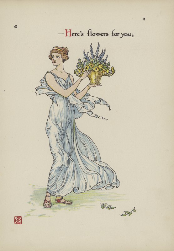 Blumen aus Shakespeares Garten von Walter Crane