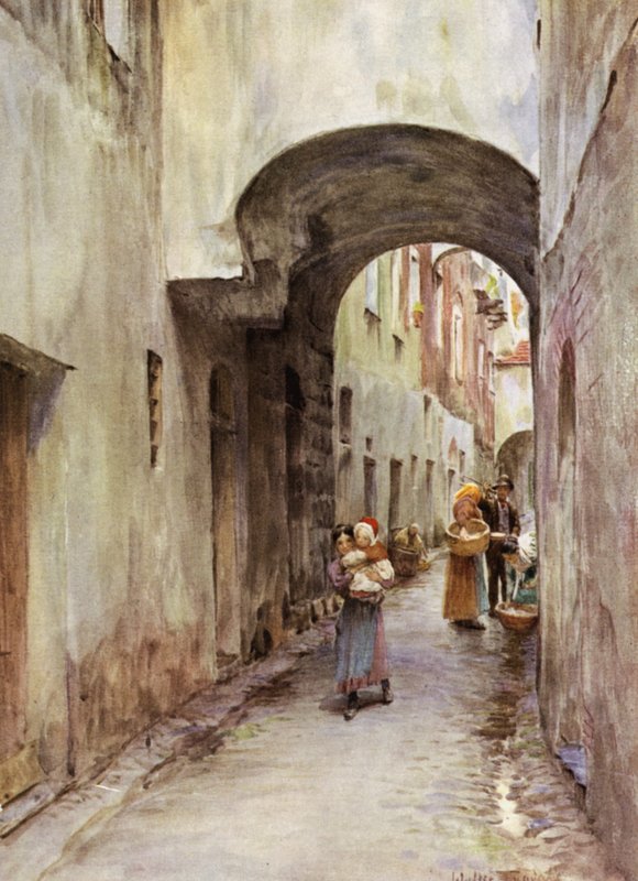 Gasse, Noli, Italien von Walter Frederick Roofe Tyndale