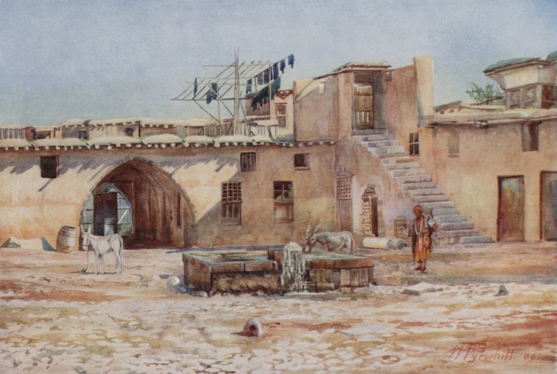 Ein Khan in Damaskus von Walter Spencer Stanhope Tyrwhitt
