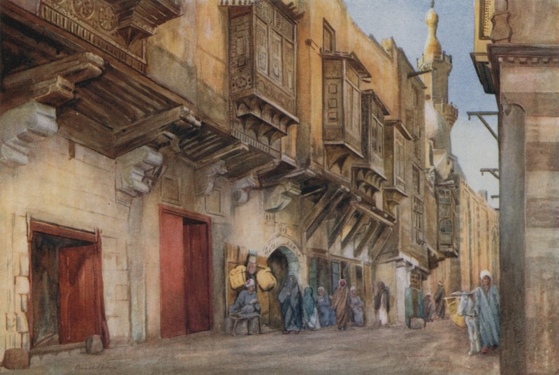 Straßenszene, Bab-el-Sharia, Kairo von Walter Spencer Stanhope Tyrwhitt