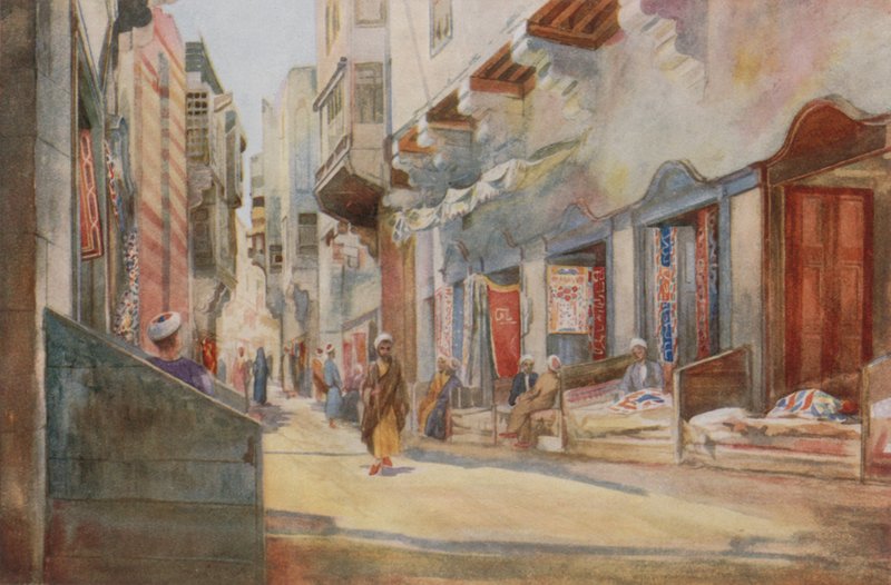 Der Zeltmacher-Basar, Kairo von Walter Spencer Stanhope Tyrwhitt