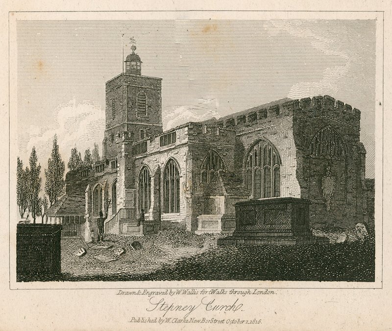 Stepney Kirche, London von Walter Wallis